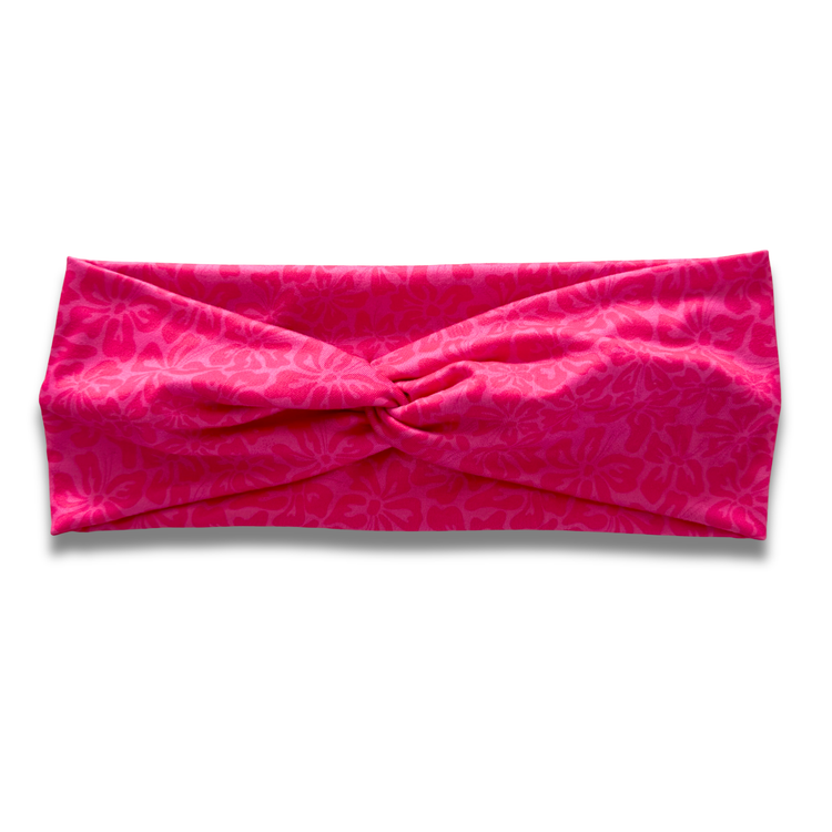Tropical Blooms in Fuchsia Sweetheart Headband Sewing Sweethearts
