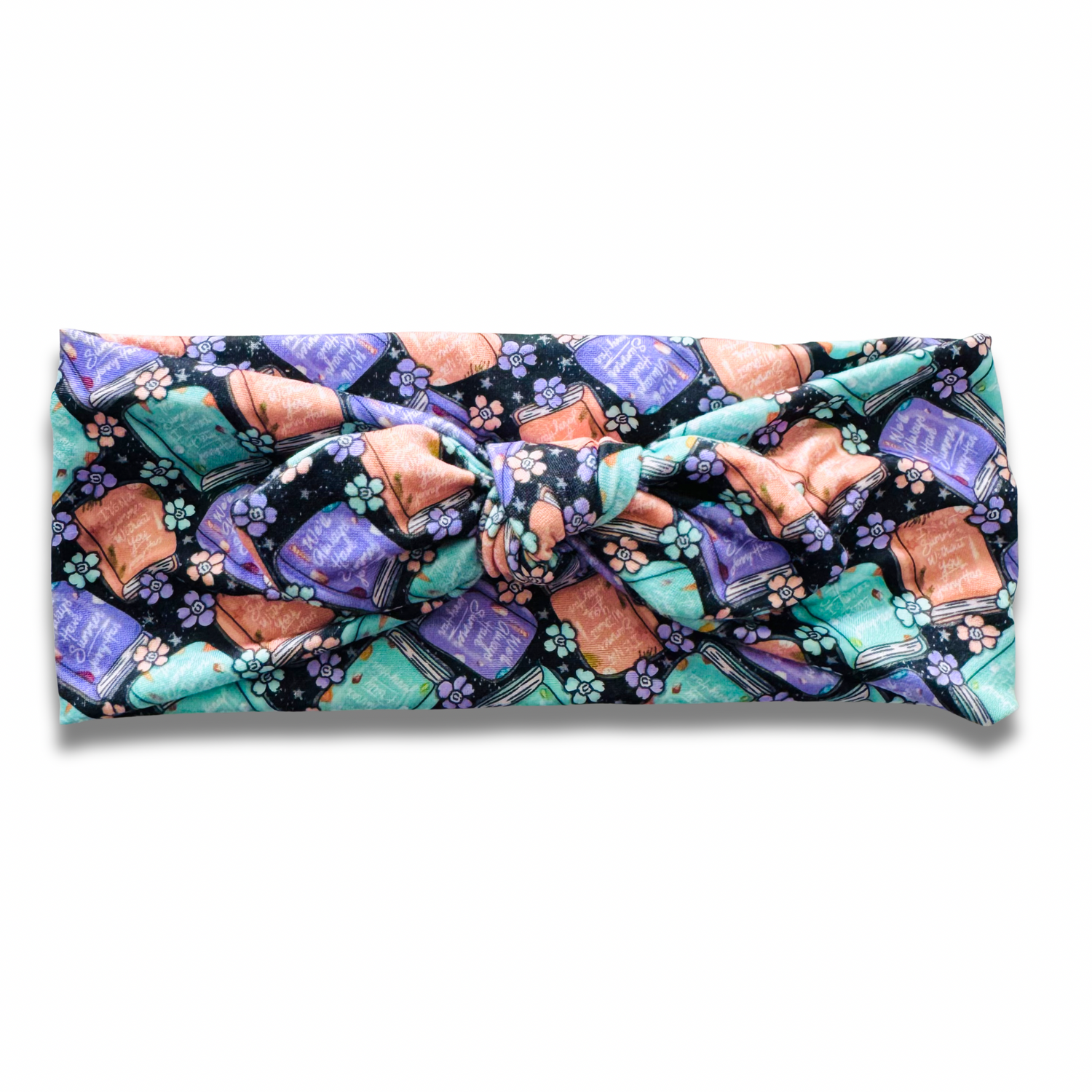 TSITP on Black Sweetheart Headband (or removable tie option) Sewing Sweethearts Sweetheart with Removable Tie