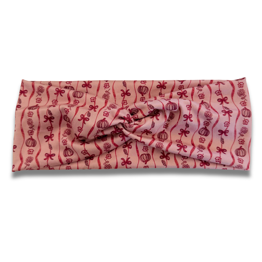 Autumn Sweetheart Headband (or removable tie option) Sewing Sweethearts Sweetheart