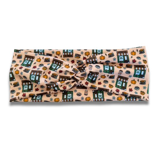 Fall Bookstore Sweetheart Headband (or removable tie option) Sewing Sweethearts Sweetheart