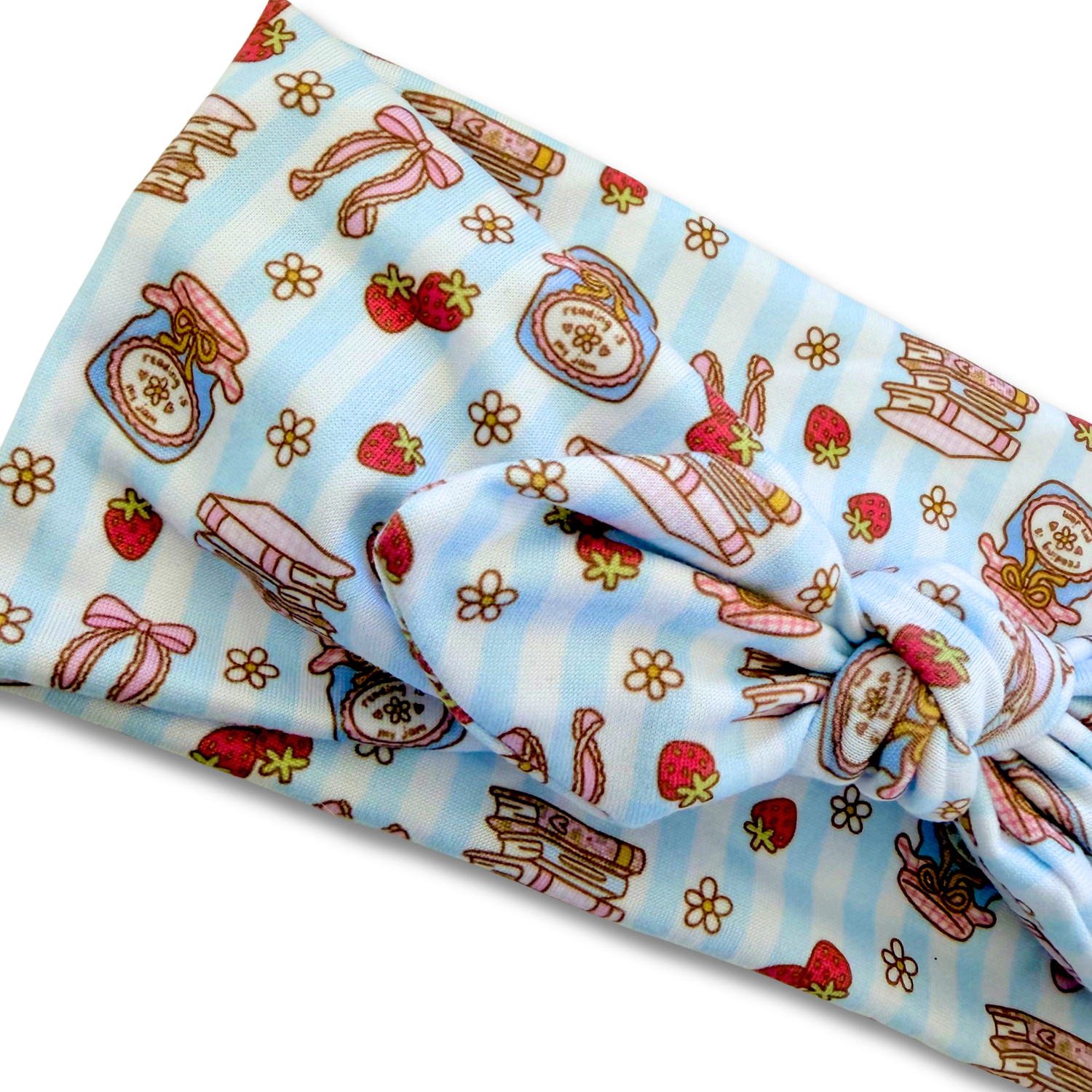 Reading is My Jam Sweetheart Headband (or removable tie option) Sewing Sweethearts