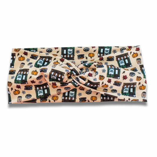 Bookstore Cafe Sweetheart Headband (or removable tie option) Sewing Sweethearts Sweetheart