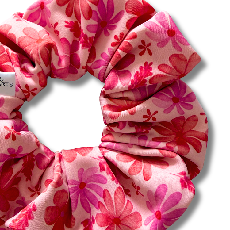 Red Tropics Swim Scrunchie Sewing Sweethearts