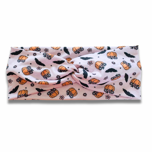 Batty Pumpkins Sweetheart Headband (or removable tie option) Sewing Sweethearts Sweetheart