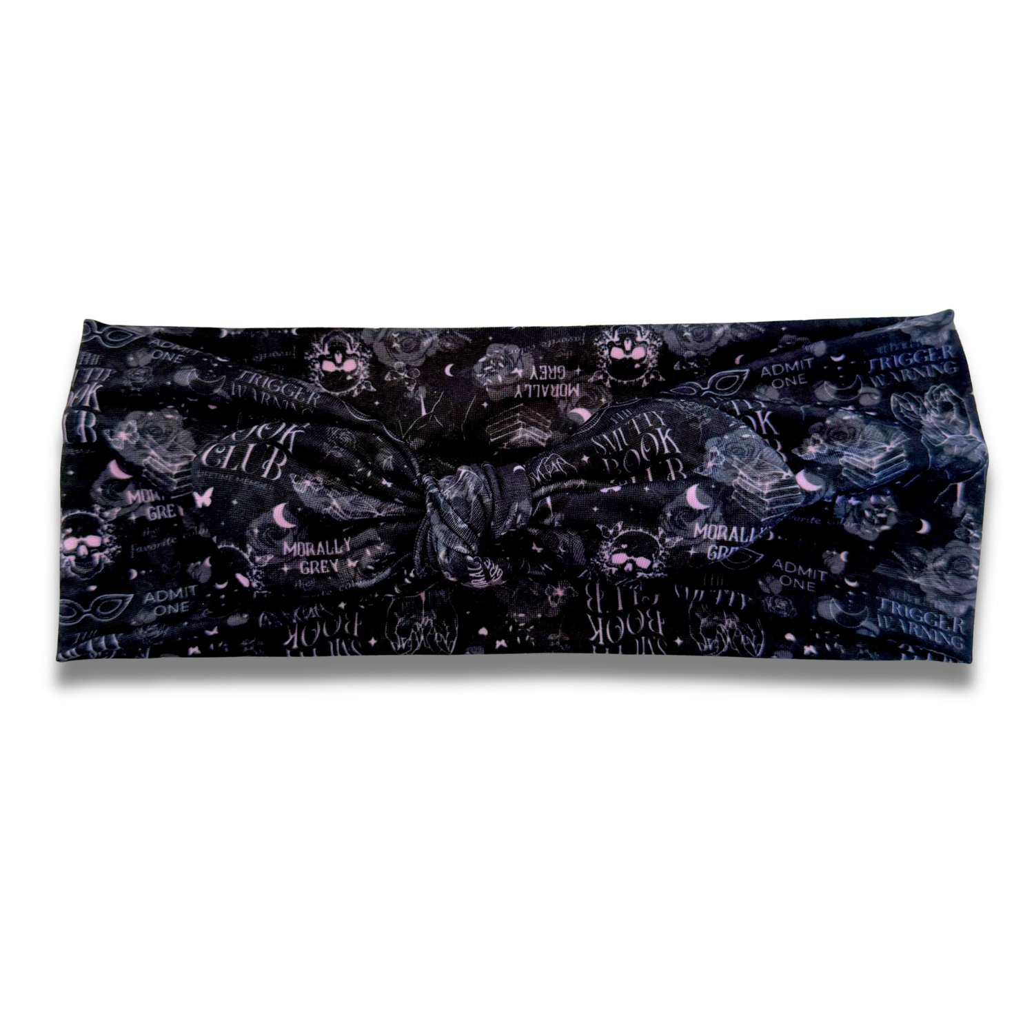 Trigger Warnings Sweetheart Headband (or removable tie option) Sewing Sweethearts Sweetheart with Removable Tie