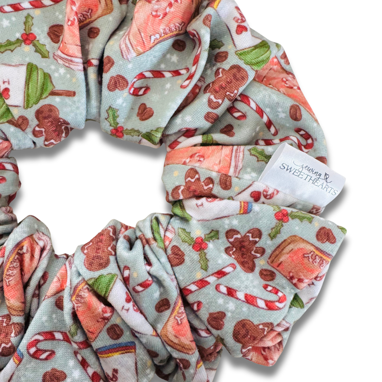 Christmas Cafe Scrunchie