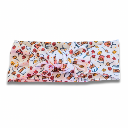 Pumpkin Spice Latte Sweetie Headband Sewing Sweethearts
