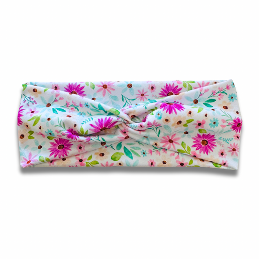Blooming Meadow Sweetheart Headband (or removable tie option) Sewing Sweethearts Sweetheart