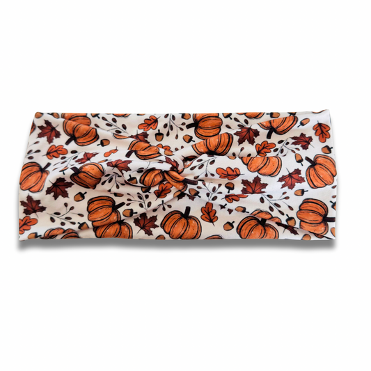 Autumn Harvest Sweetheart Headband (or removable tie option) Sewing Sweethearts Sweetheart