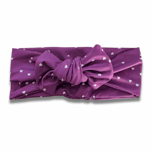 Purple Hearts Sweetie Headband Sewing Sweethearts