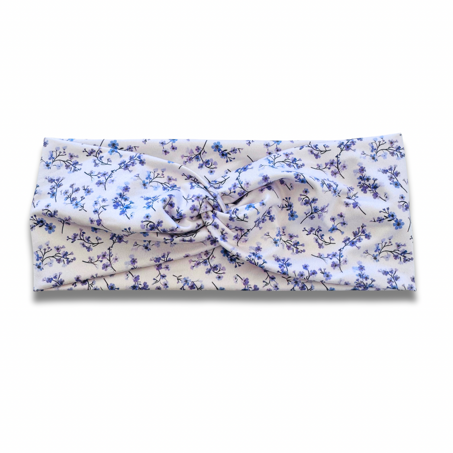 Mini Purple Flowers Sweetheart Headband (or removable tie option) Sewing Sweethearts Sweetheart