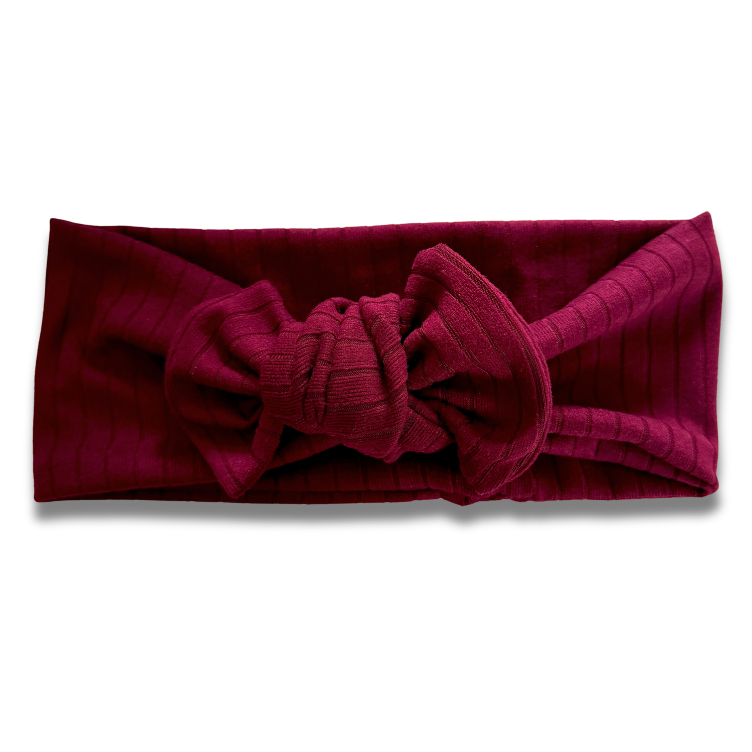 Burgundy Ribbed Sweetie Headband Sewing Sweethearts