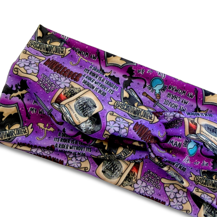4th Wing (v.2) Sweetheart Headband (or removable tie option) Sewing Sweethearts