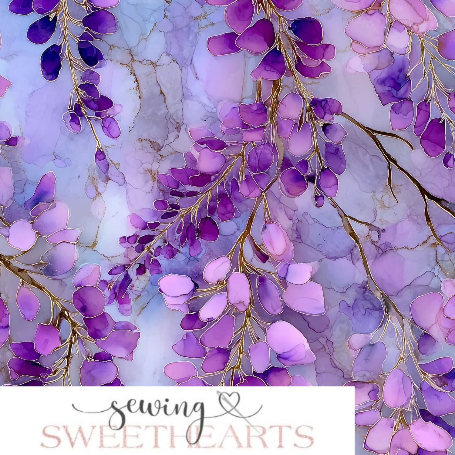 Lilacs Minky Blanket PREORDER (~4 weeks before shipping) Sewing Sweethearts