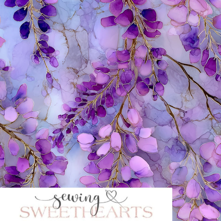 Lilacs Minky Blanket PREORDER (~4 weeks before shipping) Sewing Sweethearts