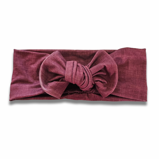 Cranberry Linen Style Sweetie Headband Sewing Sweethearts