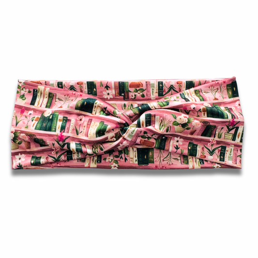 Pinkish Library Sweetheart Headband (or removable tie option) Sewing Sweethearts Sweetheart