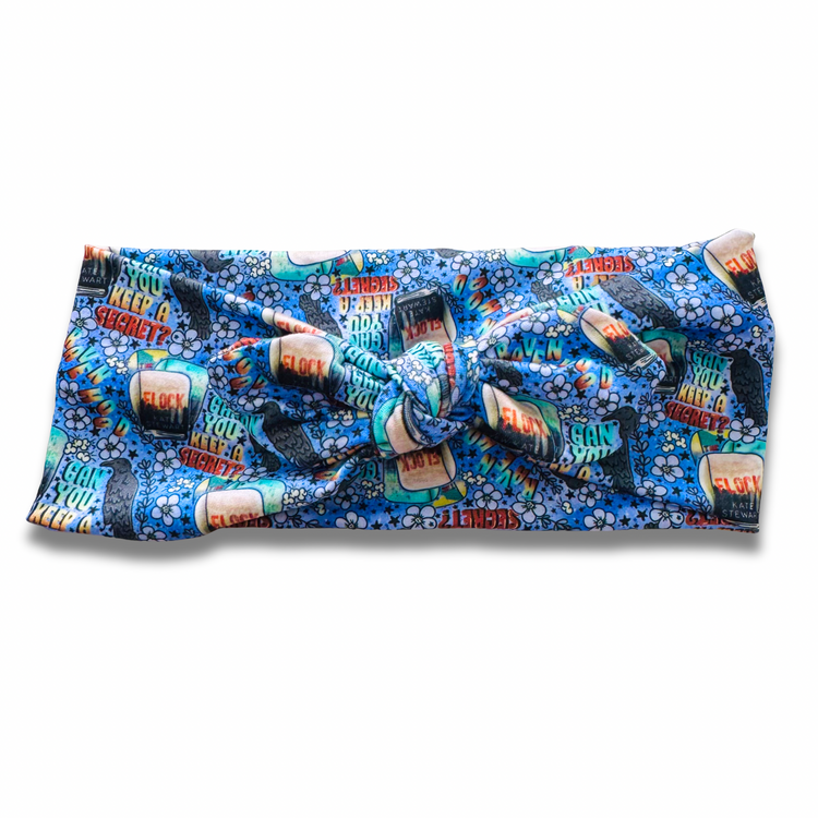 Raven Hood Sweetheart Headband (or removable tie option) Sewing Sweethearts Sweetheart with Removable Tie