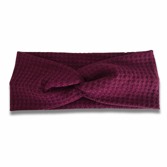 Dark Wine Waffle Knit Sweetheart (or removable tie option) Sewing Sweethearts Sweetheart