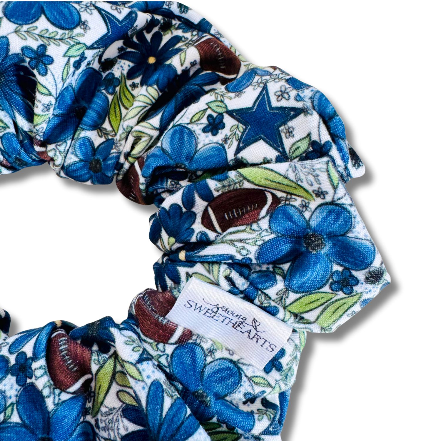 Football: Cowboys Scrunchie Sewing Sweethearts