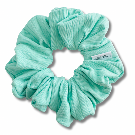 Mint Ribbed Scrunchie Sewing Sweethearts