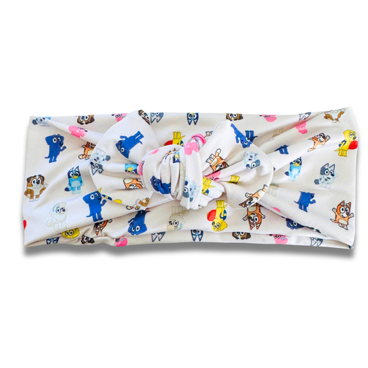 Blue Dog Sweetie Headband Sewing Sweethearts