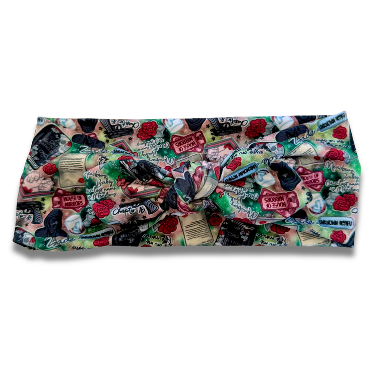 Adeline (v.2) Sweetheart Headband (or removable tie option) Sewing Sweethearts Sweetheart with Removable Tie