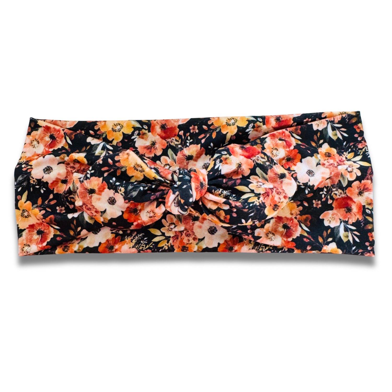 Autumn Blooms Sweetheart Headband (or removable tie option) Sewing Sweethearts Sweetheart with Removable Tie