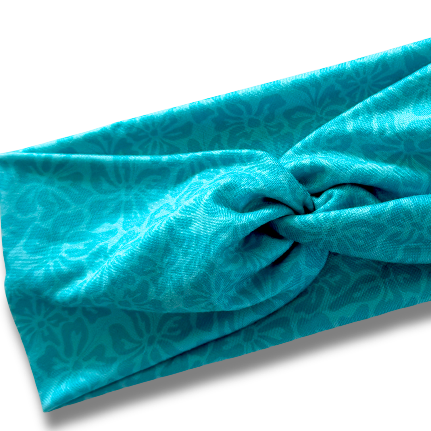 Tropical Blooms in Aqua Sweetheart Headband Sewing Sweethearts