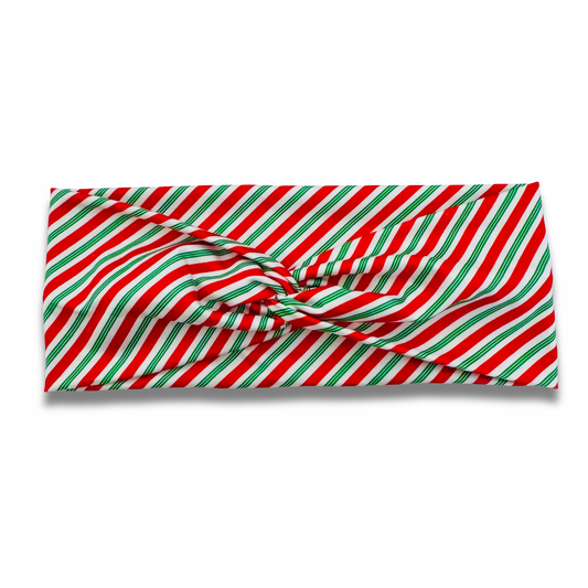 Candy Cane Stripe (v2) Sweetheart Headband Sewing Sweethearts