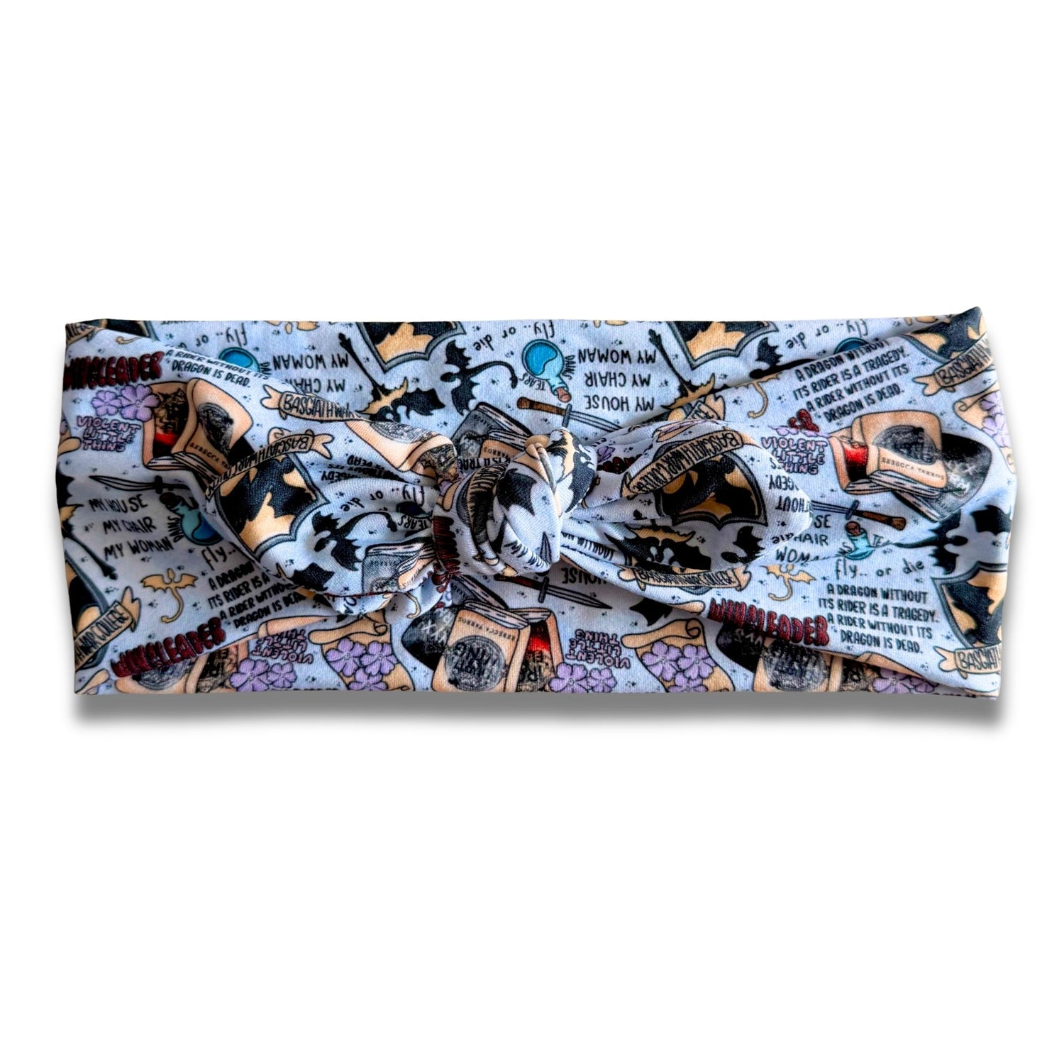 4th Wing: Wingleader Sweetheart Headband (or removable tie option) Sewing Sweethearts Sweetheart with Removable Tie