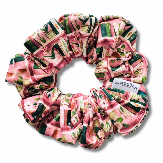 Pinkish Library Scrunchie Sewing Sweethearts