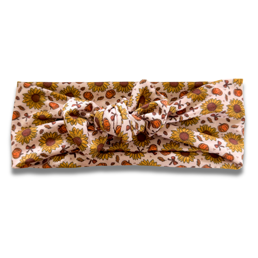 Pumpkins & Sunflowers Sweetie Headband Sewing Sweethearts