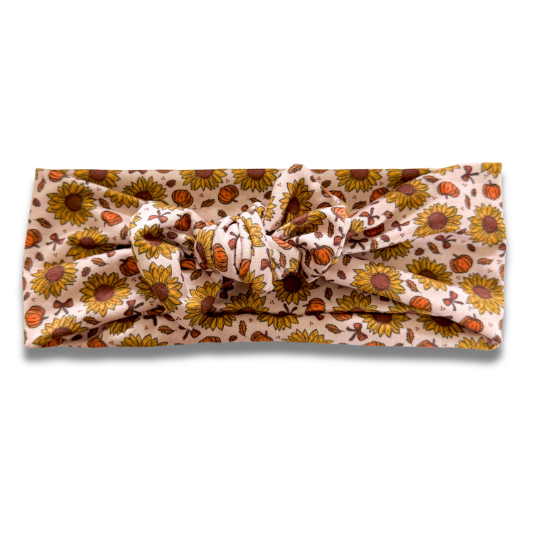 Pumpkins & Sunflowers Sweetie Headband Sewing Sweethearts