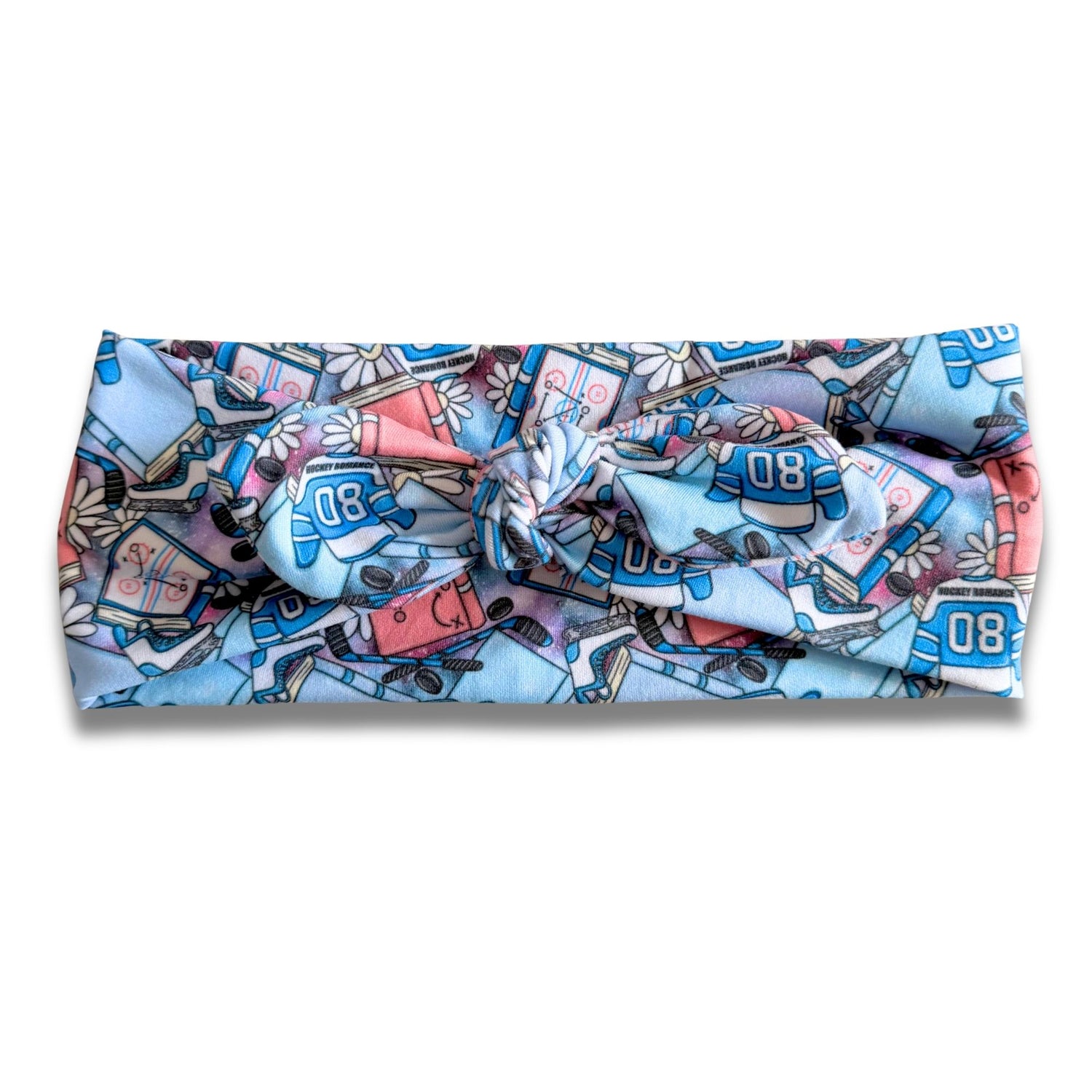 Hockey Romance (v.3) Sweetheart Headband (or removable tie option) Sewing Sweethearts Sweetheart with Removable Tie