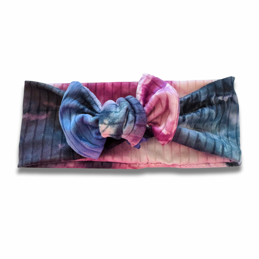 Tie Dye Ribbed Sweetie Headband Sewing Sweethearts