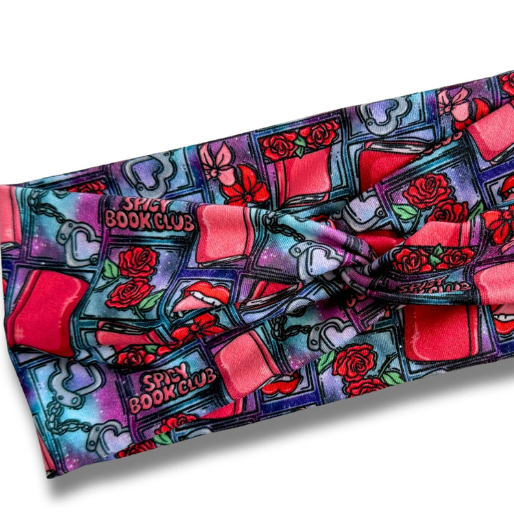 Spicy Book Club Sweetheart Headband (or removable tie option) Sewing Sweethearts