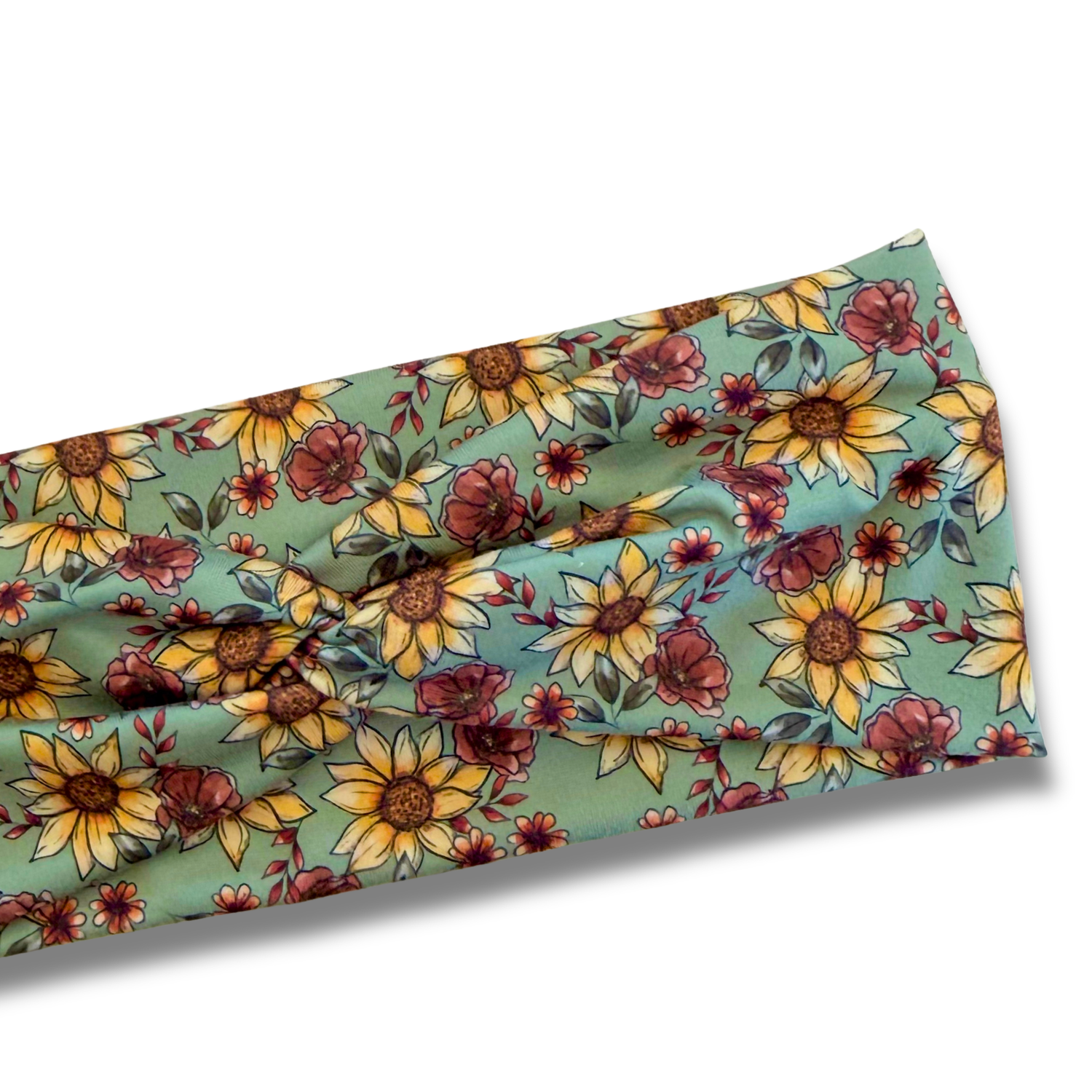Sunflower Harvest Sweetheart Headband (or removable tie option) Sewing Sweethearts