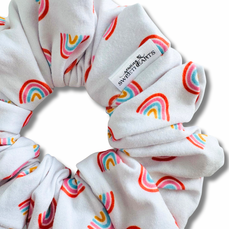 Somewhere Over The Rainbow Scrunchie Sewing Sweethearts