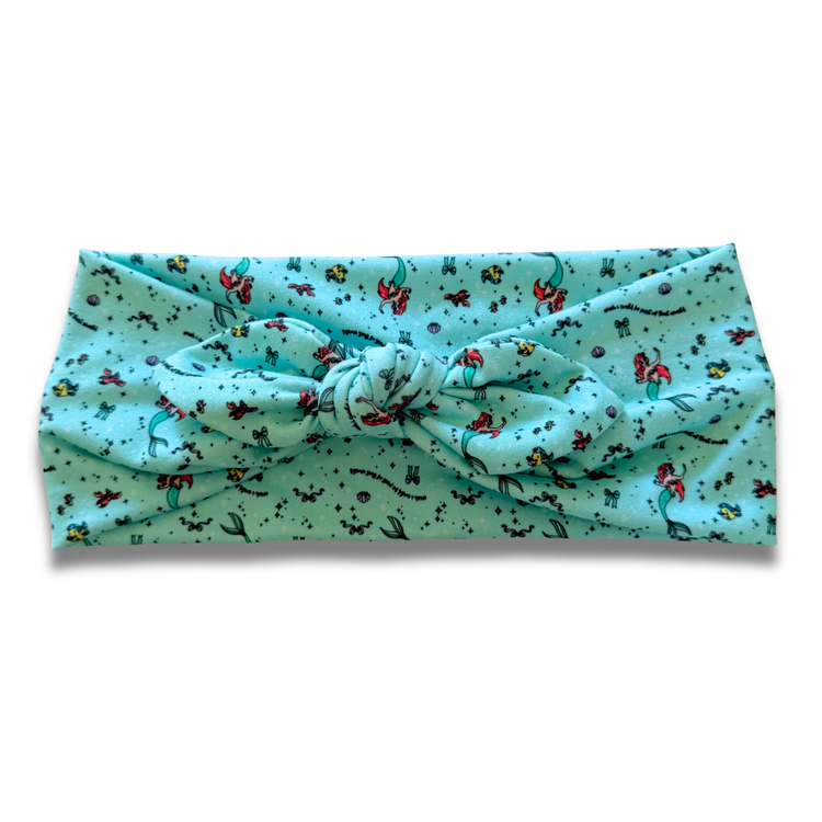 Mermaid Princess (2) Sweetheart Headband (or removable tie option) Sewing Sweethearts Sweetheart with Removable Tie