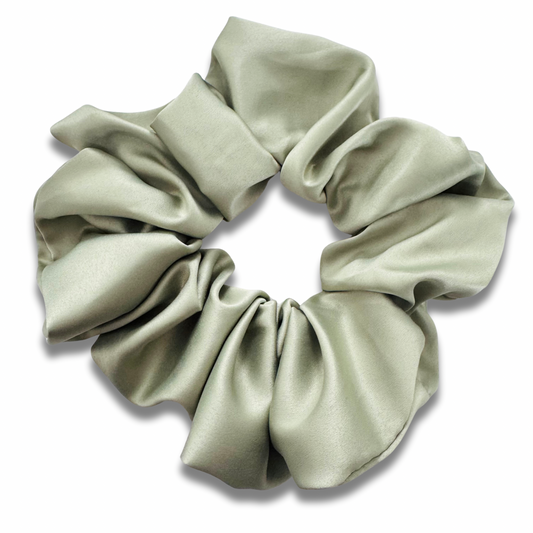 Dusty Green Satin Scrunchie Sewing Sweethearts