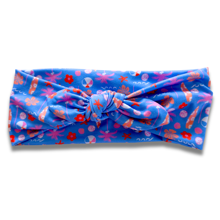 Beachy Sweetheart Headband (or removable tie option) Sewing Sweethearts Sweetheart with Removable Tie