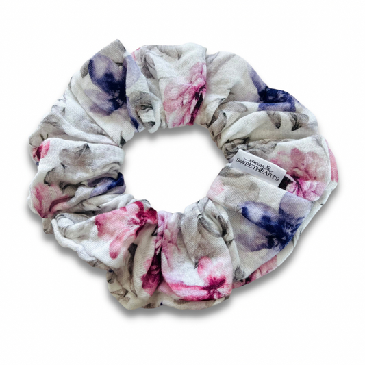 Peony Bouquet Muslin Scrunchie  Sewing Sweethearts   