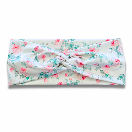 Roses Sweetheart Headband (or removable tie option) Sewing Sweethearts Sweetheart
