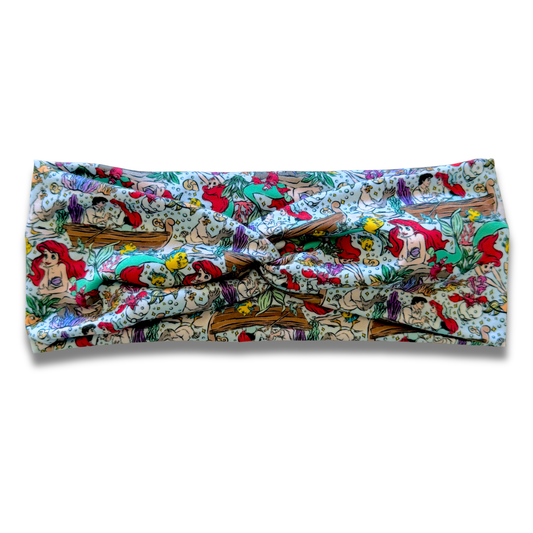 Mermaid Princess (3) Sweetheart Headband (or removable tie option) Sewing Sweethearts Sweetheart