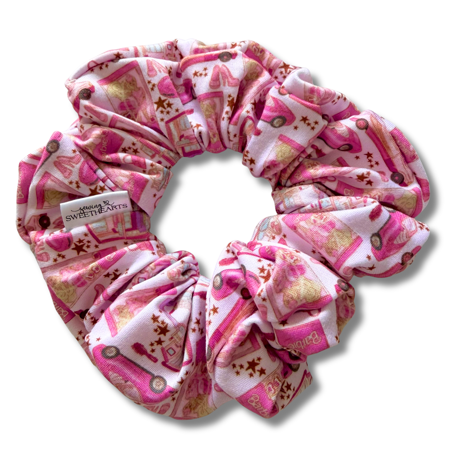Pink Doll Scrunchie Sewing Sweethearts