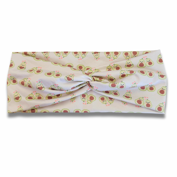 Avocado Love Sweetheart Headband (or removable tie option) Sewing Sweethearts Sweetheart