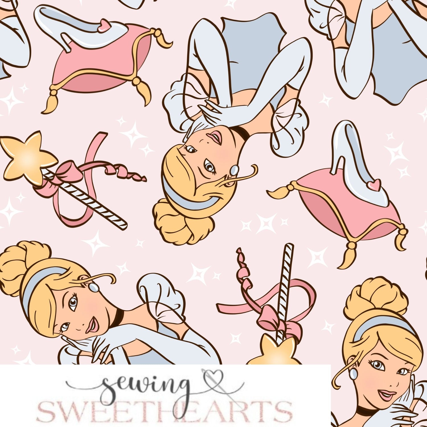 Princess Slipper 2 Minky Blanket PREORDER (~4 weeks before shipping) Sewing Sweethearts
