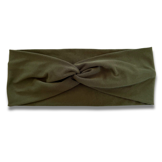 Olive Sweetheart Headband (or removable tie option) Sewing Sweethearts Sweetheart