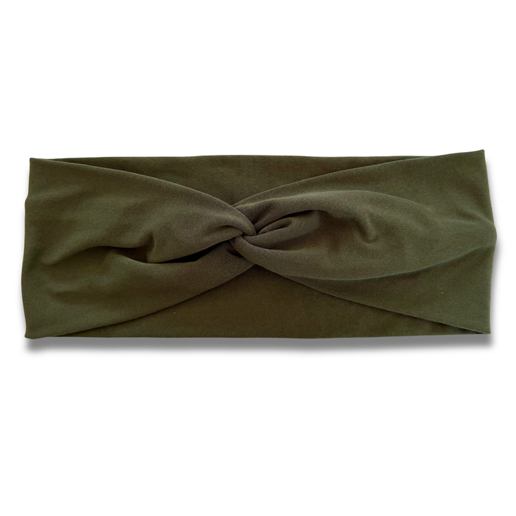 Olive Sweetheart Headband (or removable tie option) Sewing Sweethearts Sweetheart